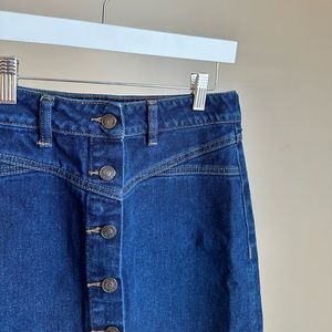 pacsun dark denim skirt